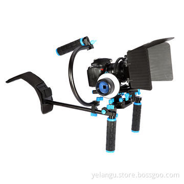 DSLR Video Stabilizer Steadicam DSLR Shoulder Rig, Precise F Focus Control, Follow Focus